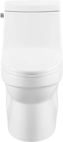 Swiss Madison SM-1T118 Virage One Piece Toilet, Modern Toilets For Bathrooms, ADA Toilet, Black Toilet, Elongated Dual Flush 0.8/1.28 gpf, Matte Black in Kuwait