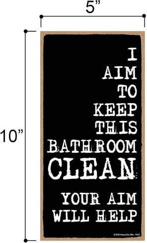 Honey Dew Gifts Home Decor, Please Remain Seated for the Entire Performance 5 inch by 10 inch Hanging Sign, Bathroom Wall Art, Bathroom Wall Decor, 75699 in Kuwait