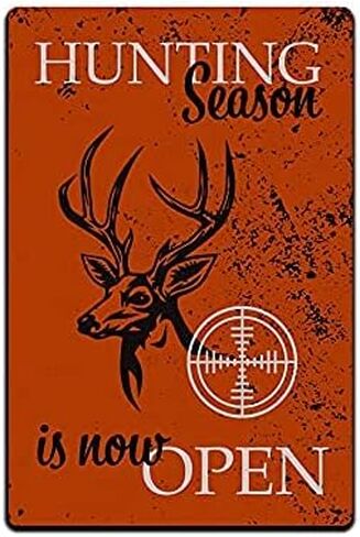 UOAIUDT Nostalgic Metal Sign Classic Browning Sporting Arms Buck Deer Elk Hunter Hunting Guns Retro Tin Sign Plaque Wall Decor For Home Office Restaurant Garage Bar Club Farm Garage 8x12 Inch in Saudi Arabia