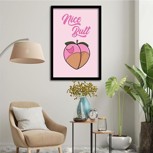 Preppy Canvas Wall Art Pink Bow Print Preppy Wall Art Fashion Poster Print Teen Room Decor Preppy Aesthetic Wall Art Aesthetic Girly Print Preppy Room Aesthetic Poster Gallery Dorm Bedroom Poster in Saudi Arabia