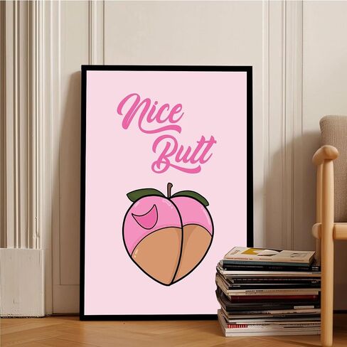 Preppy Canvas Wall Art Pink Bow Print Preppy Wall Art Fashion Poster Print Teen Room Decor Preppy Aesthetic Wall Art Aesthetic Girly Print Preppy Room Aesthetic Poster Gallery Dorm Bedroom Poster in Saudi Arabia