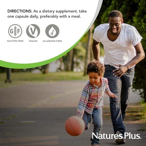NaturesPlus Super B50-60 Vegetarian Capsules - High Potency B Complex Vitamin Supplement - Brain & Energy Booster - Gluten-Free - 60 Servings in Kuwait