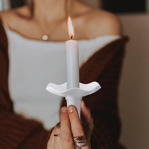 ebaokuup 60 جهاز كمبيوتر شخصى حماة بالتنقيط شمعة قابلة لإعادة الاستخدام، حاملي الشموع البلاستيكية القابلة للفصل مع الماسك الشمع، شمعة bobeches للكنيسة الوقفة الاحتجاجية عشية عيد الميلاد حفل زفاف التناقص التدريجي الشمعدانات in Kuwait