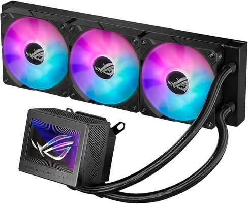 ASUS ROG Ryujin III 240 ARGB WHT All-in-one Liquid CPU Cooler with 240mm Radiator. Asetek 8th gen Pump, 2X Magnetic 120mm ARGB Fans (Daisy Chain Design), 3.5" LCD Display.,white in Saudi Arabia