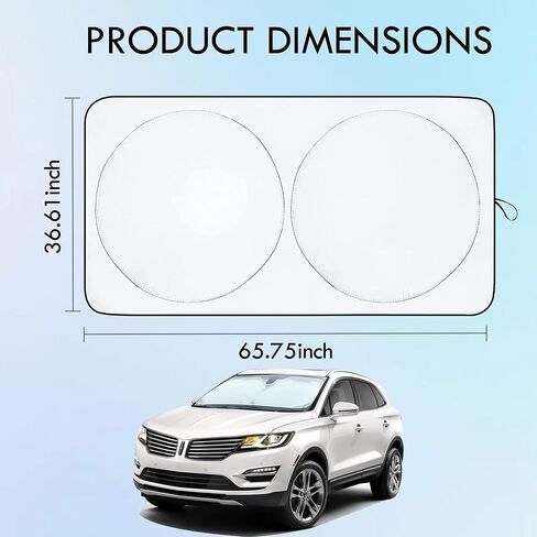 Durango 1996 Windshield Sun Shade, Sunshade Windshield Visor Reflector Sunshade Offers Ultimate Protection for Car Interior in Saudi Arabia