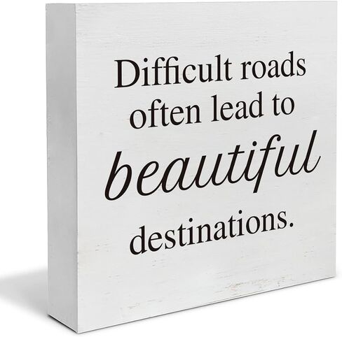 Inspirational Encouragement Gifts for Women Man Bestie Sisiter Coworker, Cheer Up Motivational Gifts Hard Time Gifts Inspirational Positive Sign 5" x 5" in Saudi Arabia