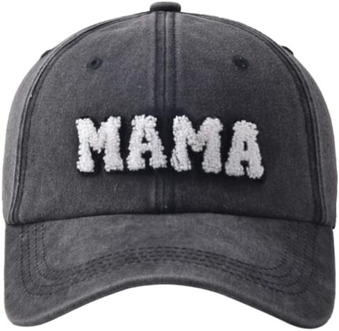 Mama Hat for Women, Washed Cotton Vintage Retro Embroidered Mom Baseball Cap Outdoor in Saudi Arabia