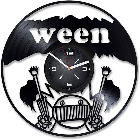 Ween Vinyl Record Wall Clock. Decor for Bedroom, Living Room, Kids Room. Gift for Him or Her. Christmas, Birthday, Holiday, Housewarming Present. in Saudi Arabia