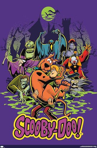 Trends International Scooby-Doo - ملصق حائط لمجموعة الأشرار، 22.37 بوصة × 34.00 بوصة، إصدار ممتاز غير مؤطر in Saudi Arabia