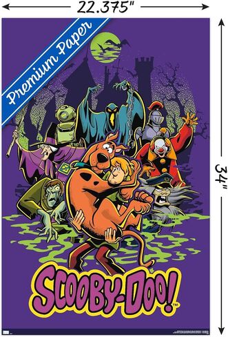 Trends International Scooby-Doo - ملصق حائط لمجموعة الأشرار، 22.37 بوصة × 34.00 بوصة، إصدار ممتاز غير مؤطر in Saudi Arabia