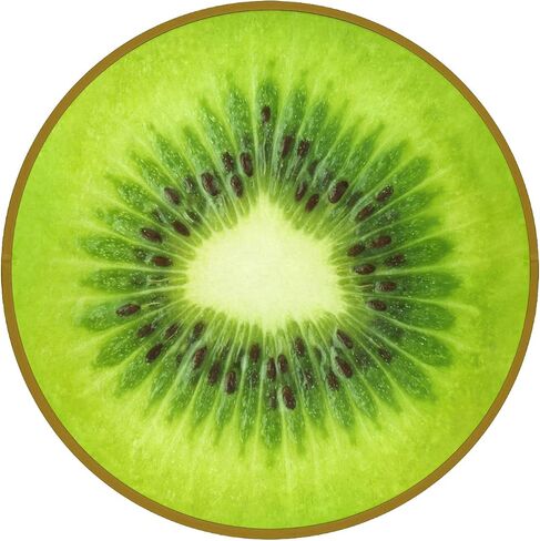 keepcute Fruit Round Area Rug, Watermelon Print Rug Non-Slip Circle Floor Mat for Bedroom Living Room Outdoor Study Playing Home Decor Rugs 3' Diameter in Saudi Arabia