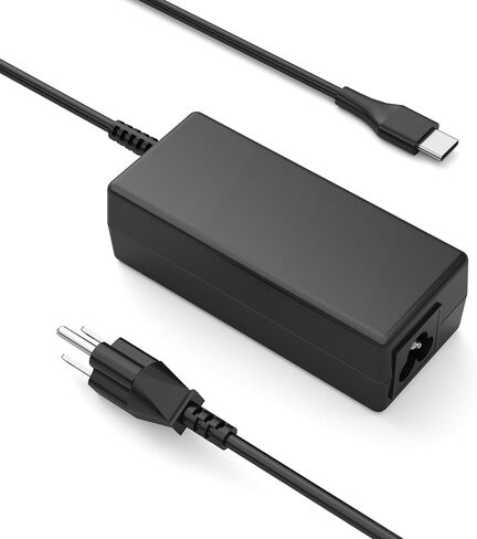 65W Universal USB C Chromebook Charger,Replacement Lenovo Yoga Google Asus Acer Dell Laptop Charger,AC Adapter Compatible with Lenovo X1 Thinkpad 45W Type C Charger in Saudi Arabia