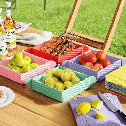 Collapsible Take Out Box with Magnet,Silicone Food Containers,Reusable Food Containers for Parties, Camping, Hiking (1 Pack) in Saudi Arabia