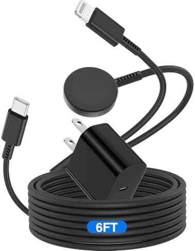 Apple Watch Charger, [Apple MFi Certified] iWatch Fast Charging Cable 3ft, Magnetic Wireless iWatch Charger USB C for Apple Watch Series Ultra/9/8/7/6/SE/5/4/3, Portable Travel iWatch Charging Cord in Saudi Arabia