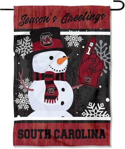 South Carolina Gamecocks Holiday Winter Snow Garden Banner Flag in Saudi Arabia