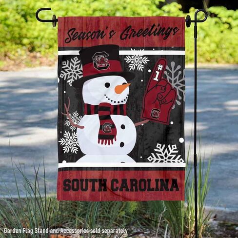 South Carolina Gamecocks Holiday Winter Snow Garden Banner Flag in Saudi Arabia