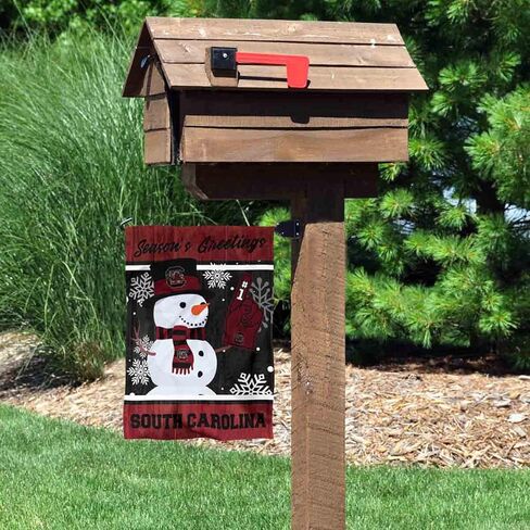 South Carolina Gamecocks Holiday Winter Snow Garden Banner Flag in Saudi Arabia