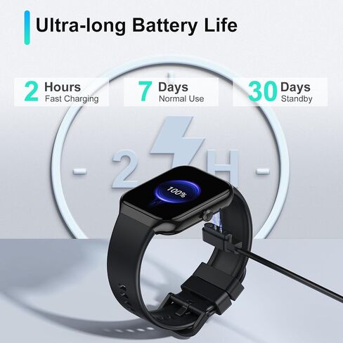Smart Watches for Men/Women, 1.96'' Alexa Built-in Fitness Tracker Watch with Bluetooth Calls in Saudi Arabia
