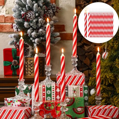 MTLEE 12 Pcs White and Black Striped Candles Halloween Sandworm Party Candles Decoration Realistic unscented Candles for Halloween Party Decoration in Saudi Arabia
