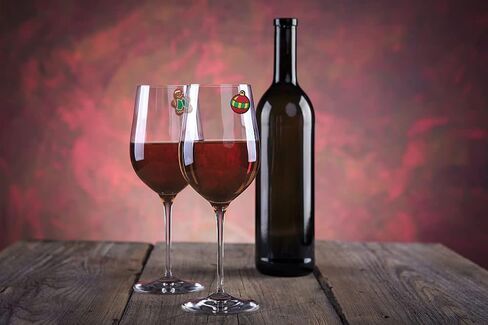 Hying Christmas Wine Glass Charms Markers Christmas Santa Drink Markers Xmas Wine Glass Markers Christmas Wine Decorations in Saudi Arabia