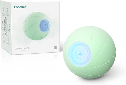 Cheerble Smart Interactive Dog Toy, Wicked Ball PE, Automatic Moving Bouncing Rotating Ball, Active Rolling Ball for Medium and Large Dogs, Peppy Pet Ball with Lights, Dog Birthday Gift (Purple) in Saudi Arabia