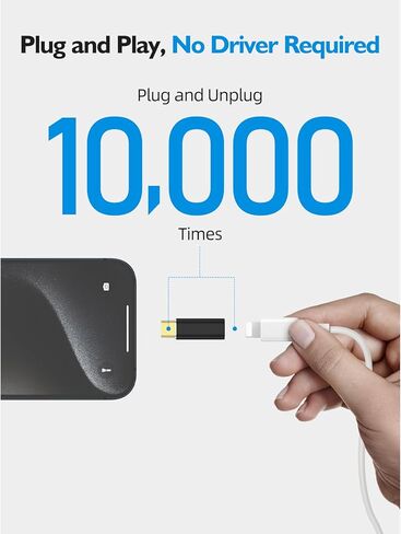 ARKTEK Lighting to USB C Adapter 2Pack- Support Fast Charging Data Transfer OTG - USB Type C Adapter Compatible with iPhone 15 Plus Pro Max, CarPlay, Galaxy S24 S23 Note 20, Pixel 8 in Saudi Arabia
