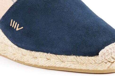 VISCATA Fosca Suede Wedge Handmade 2 ½" Heel Women's Sandals with Extra Cushioned Inner Sole, Soft Ankle Ties, and 100% Natural Jute Midsole for Comfort and Style in Kuwait