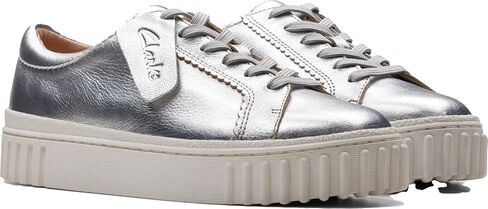 Clarks Women's Mayhill Walk Sneakers, Black Leather, 9.5 M US in Saudi Arabia