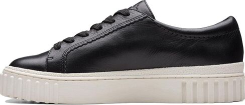 Clarks Women's Mayhill Walk Sneakers, Black Leather, 9.5 M US in Saudi Arabia