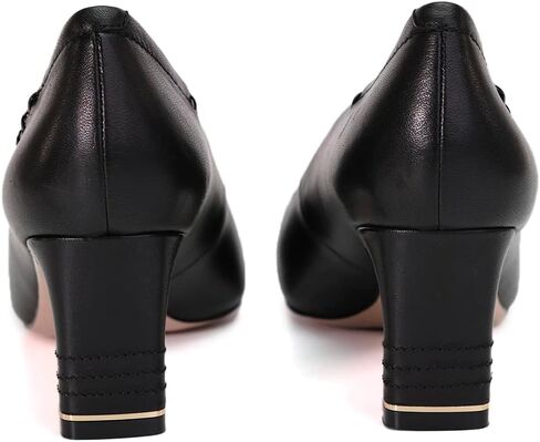 أحذية نسائية بكعب | إصبع مغلق| منتصف الكعب | كعب مدبب عند الأصابع | مكتب الأعمال الكعب | حذاء جلدي مريح للنساء in Kuwait