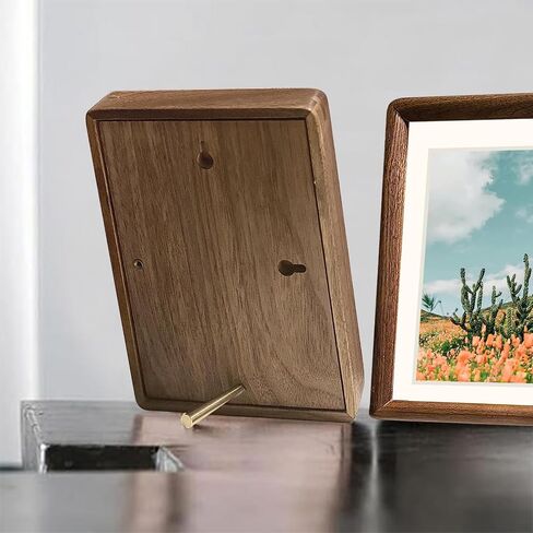5x7 Natural Wood Photo Frames Small Picture Frame Wooden Photo Frame Tabletop Picture Frame Vertical or Horizontal Display Rustic Walnut Picture Frame for Home Office Decor in Saudi Arabia