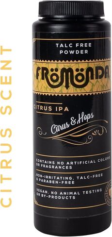 (Citrus IPA) بودرة الجسم للجنسين (5 أونصة. عبوة واحدة) خالية من التلك، مضادة للتهيج، مقاومة للعرق بالزيوت العطرية in Saudi Arabia