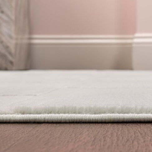JONATHAN Y SND103A-5 Thea Modern Geometric Checkerboard High-Low Beige/Cream 5 ft. x 8 ft. Area Rug, Easy-Cleaning, Pet-Friendly for Bedroom, Living Room, Kitchen, Office, Non-Shedding in Saudi Arabia