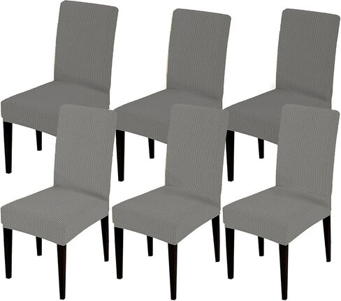 Dining Room Chair Covers,Chair Covers Set of 2, Soft and Stretchy,Cat Scratch Protection, Cream White, Regular Size, Dining Chair Cover Banquet Wedding, Kitchen, Hotel, Celebration in Saudi Arabia
