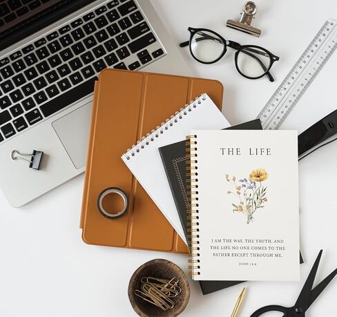 Christian Bible Verse Notebook - Scripture Journal Prayer Notebook for Note Taking Church Work, The Truth, College Ruled Hardcover Spiral Notebook 5.5 x 8.3 in Saudi Arabia