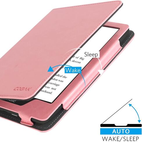 CoBak Case with Stand for Kindle Paperwhite - Durable PU Leather Cover with Auto Sleep Wake, Card Slot, Hand Strap Feature - Fits Kindle Paperwhite 11th Generation 6.8" Signature Edition 2021 Released in Saudi Arabia