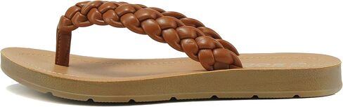 Soda STILL ~ Women Casual Comfort Braided Flip Flops Flat Fashion Thong Sandal in Saudi Arabia