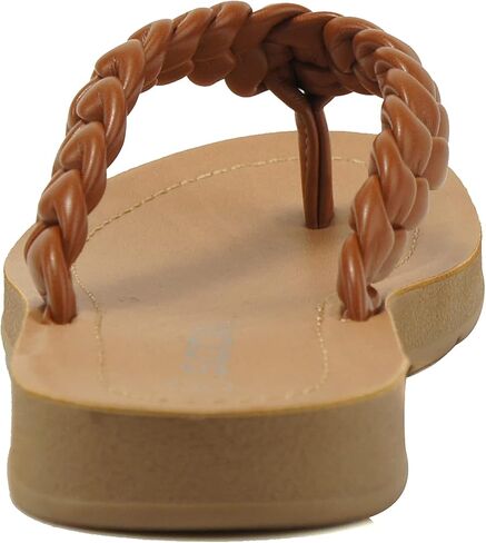 Soda STILL ~ Women Casual Comfort Braided Flip Flops Flat Fashion Thong Sandal in Saudi Arabia