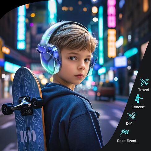 homicozy Kids حماية الأذن، إلغاء الضوضاء سماعات مقاومة للصوت للفتيات المراهقات والأطفال، غطاء أذن آمن للحد من الضوضاء للتوحد، حجب الصوت لحماية السمع للأطفال للحفلات الموسيقية، والألعاب النارية، والحدث in Kuwait