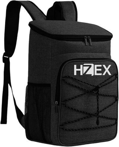 حقيبة ظهر لحفظ الغداء بسعة 25 لتر من HZEX، صندوق غداء معزول مع علبة ثلج، حقيبة ظهر، مبرد للشاطئ، مانعة للتسرب، خفيفة الوزن للمشي لمسافات طويلة والشاطئ والتخييم in Kuwait