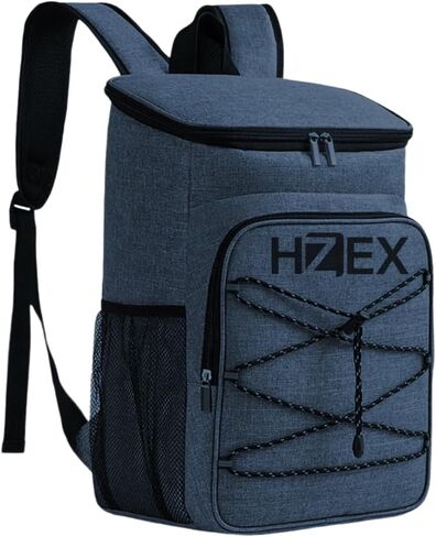 حقيبة ظهر لحفظ الغداء بسعة 25 لتر من HZEX، صندوق غداء معزول مع علبة ثلج، حقيبة ظهر، مبرد للشاطئ، مانعة للتسرب، خفيفة الوزن للمشي لمسافات طويلة والشاطئ والتخييم in Kuwait
