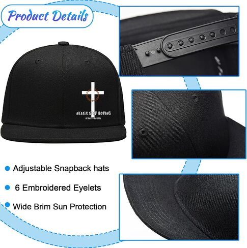 Snapback Hats for Men Flat Bill Brim Hats for Men Skeleton Skull Finger Fitted Hats for Men Black Baseball Hat Hip Hop ﻿ in Kuwait