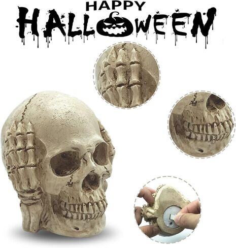 Skull Decor -【2023 Update】 Skull Head Lamp,Skulls Night Light,Skull Halloween Decoration Indoor for Party Home Gifts in Saudi Arabia