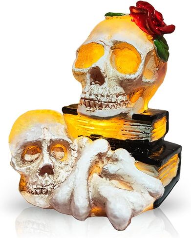 Skull Decor -【2023 Update】 Skull Head Lamp,Skulls Night Light,Skull Halloween Decoration Indoor for Party Home Gifts in Saudi Arabia