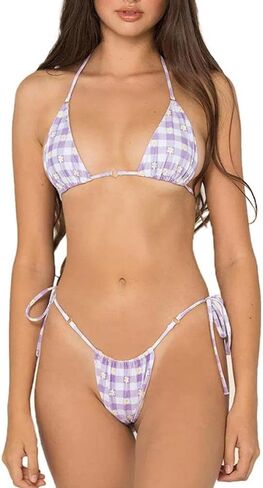 MOXILYN Sexy Floral Print Bikini Sets High Cut String Cute Swimwear 2 Piece Underwire Bathing Suit in Saudi Arabia