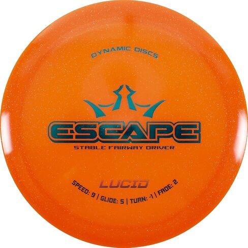 Dynamic Discs Lucid Escape Disc Golf Driver | Stable Fairway Frisbee Golf Disc | 170g Plus | Stamp Color Will Vary in Kuwait