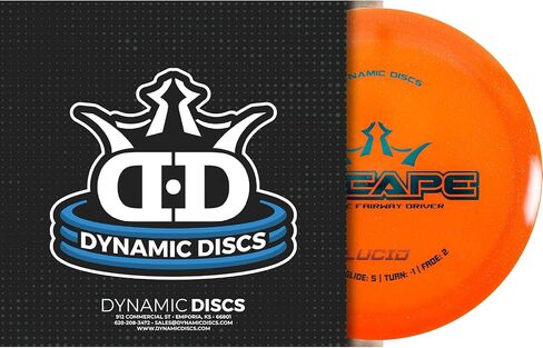 Dynamic Discs Lucid Escape Disc Golf Driver | Stable Fairway Frisbee Golf Disc | 170g Plus | Stamp Color Will Vary in Kuwait