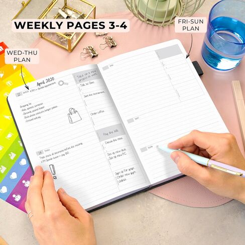 Clever Fox Advanced Weekly Planner – Undated Weekly & Monthly Life Goal Planner for Daily Productivity, Time Management and Hit Your Goals – Day Organizer Journal – Hardcover A5, Mystic Blue in Saudi Arabia