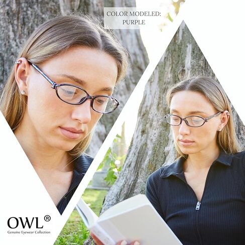 OWL Readers 5 Pack of Elegant Womens Reading Glasses with Beautiful Patterns for Ladies Deluxe Spring Hinge Stylish Look in Kuwait