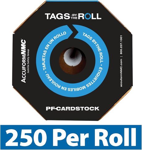 Accuform Signs TAR104 Tags By-The-Roll Safety Tags, Legend "DANGER DO NOT ENTER", 6.25" Length x 3" Width x 0.010" Thickness, PF-Cardstock, Red/Black on White (Roll of 100) in Saudi Arabia